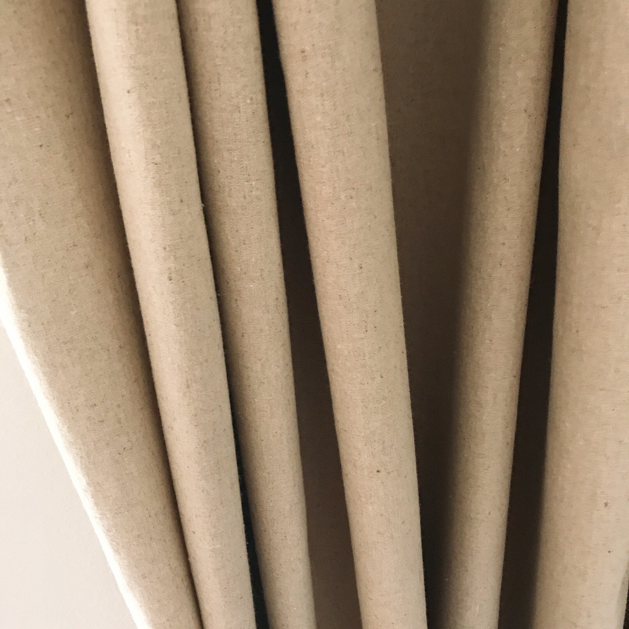 Plain Natural Beige Curtain