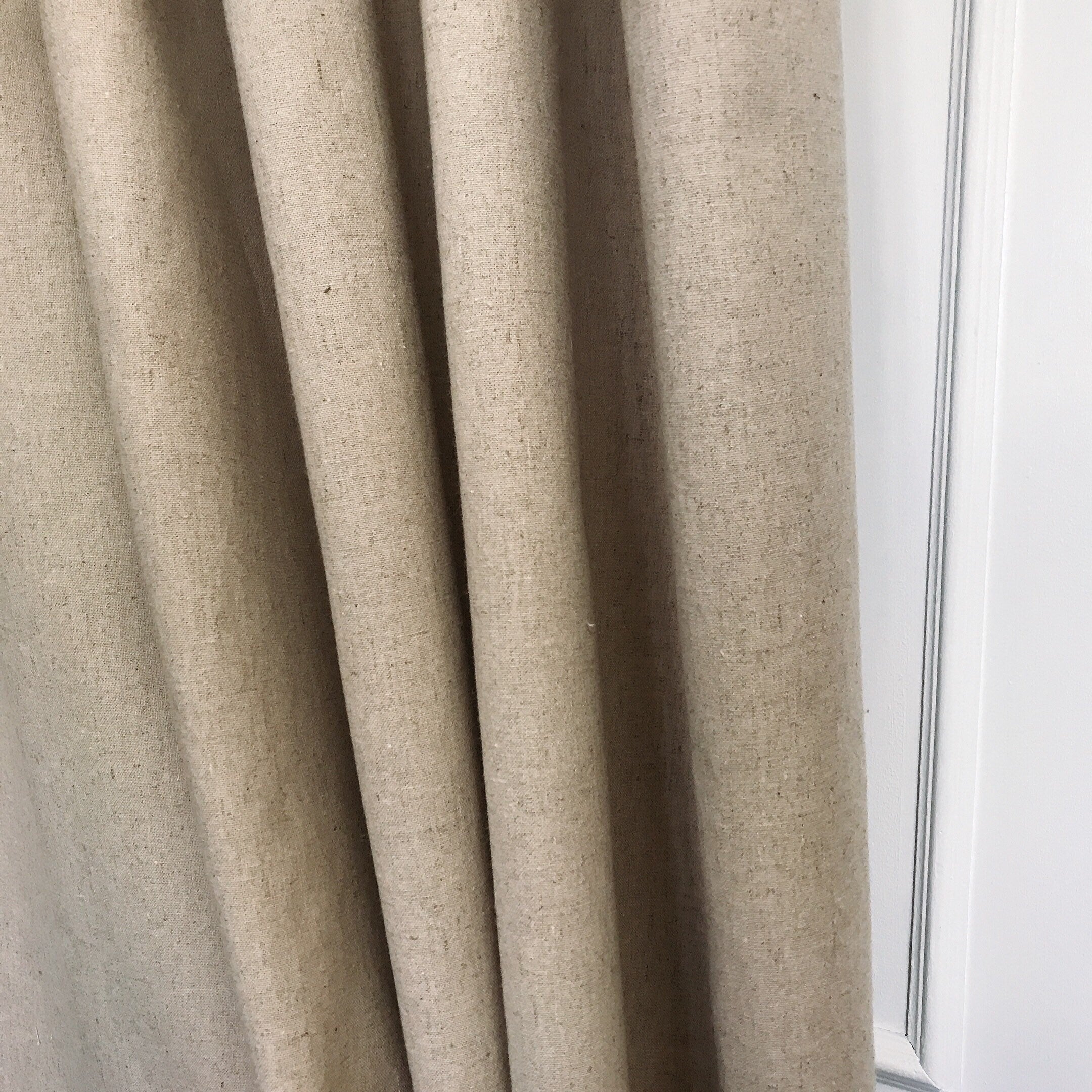 Plain Natural Beige Curtain