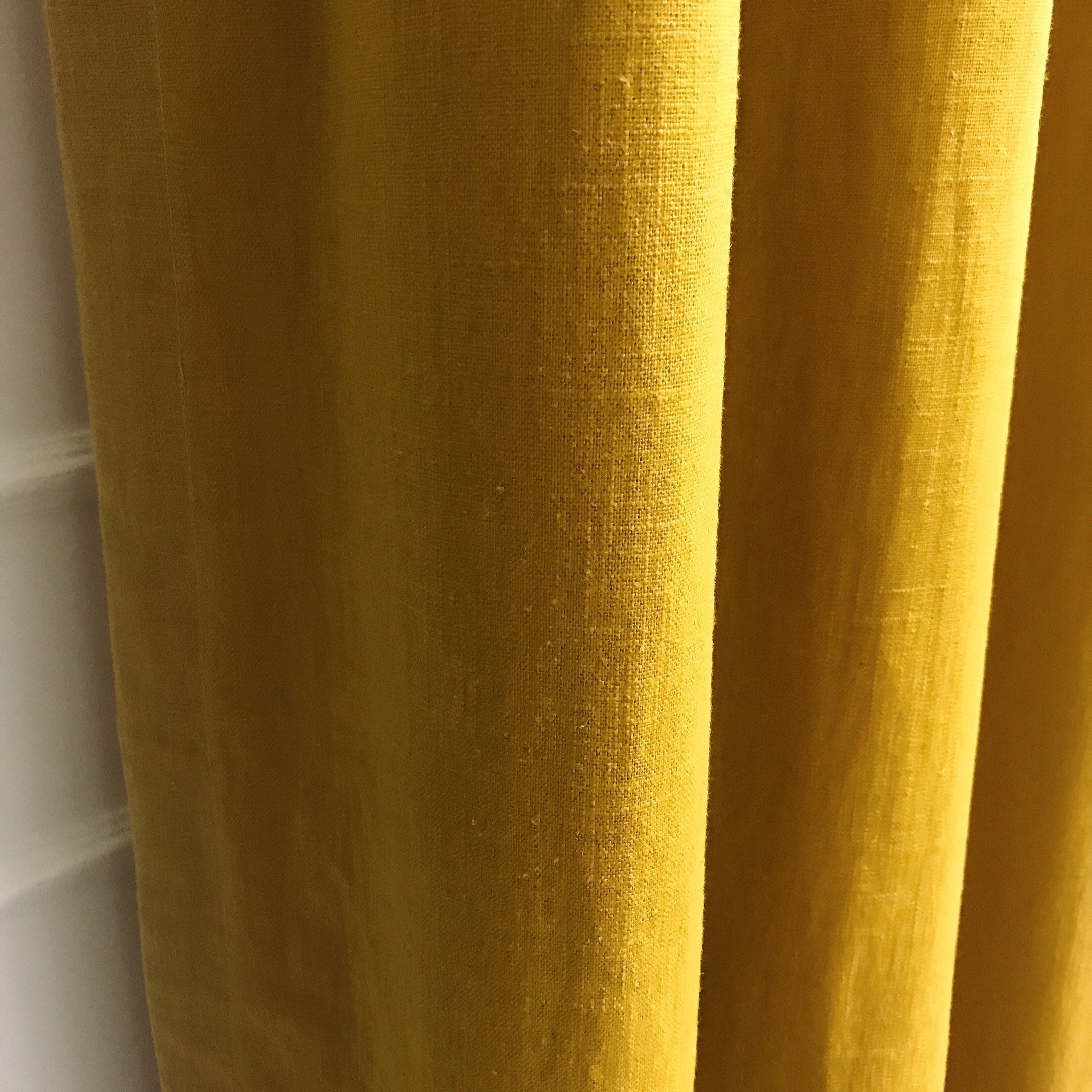 Mustard Linen Curtain