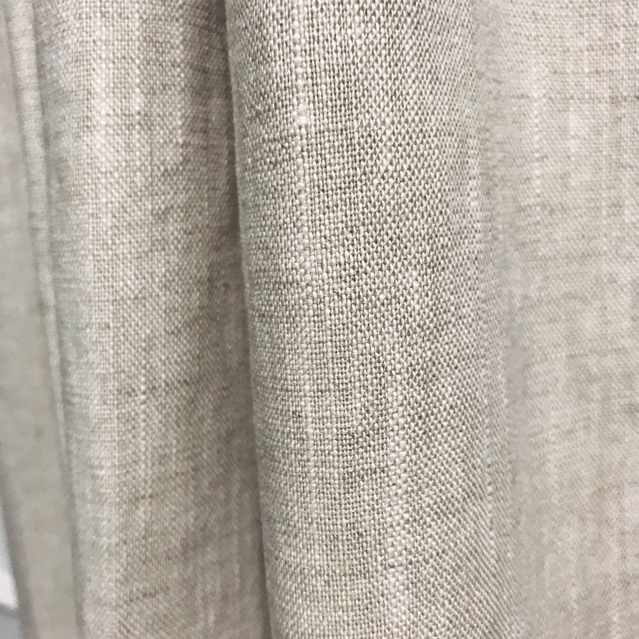 Cream Beige Linen Curtain