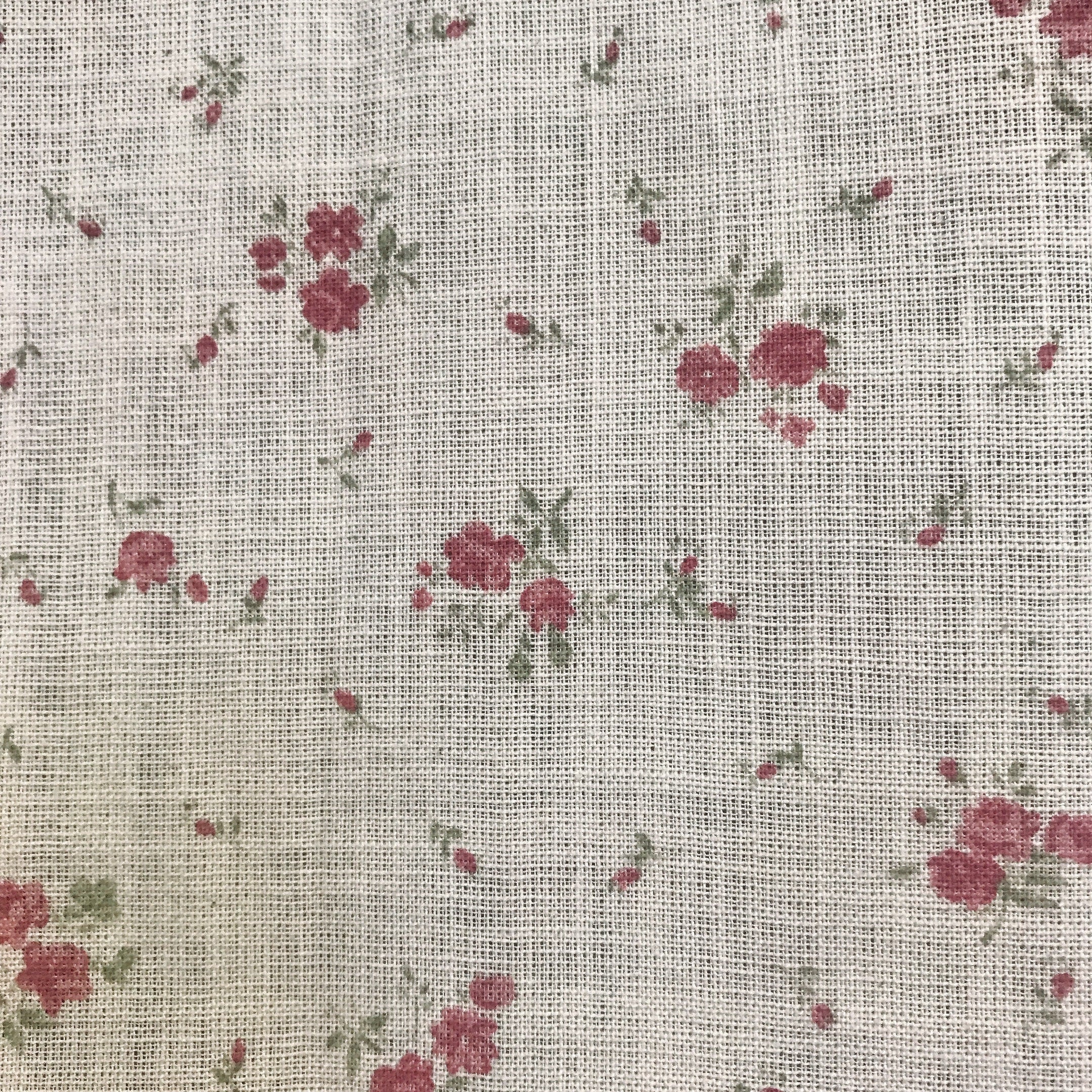 Soft Burgundy Floral Curtain on Natural Beige