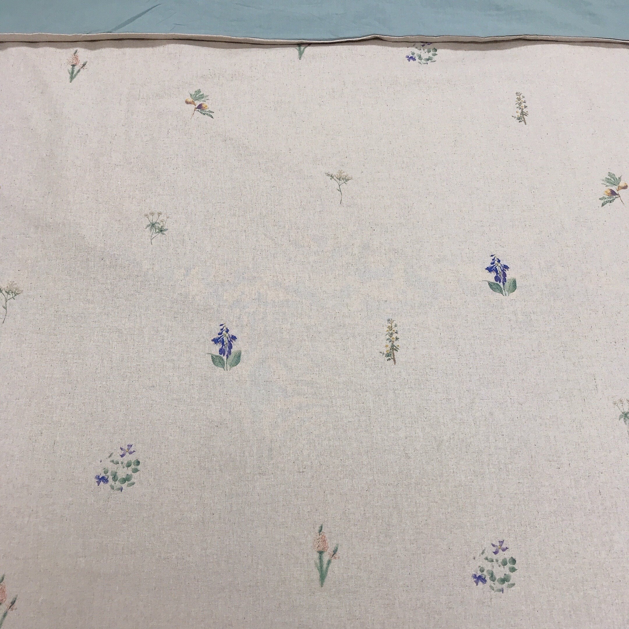 Subtle Botanical Duvet Cover on Natural Beige
