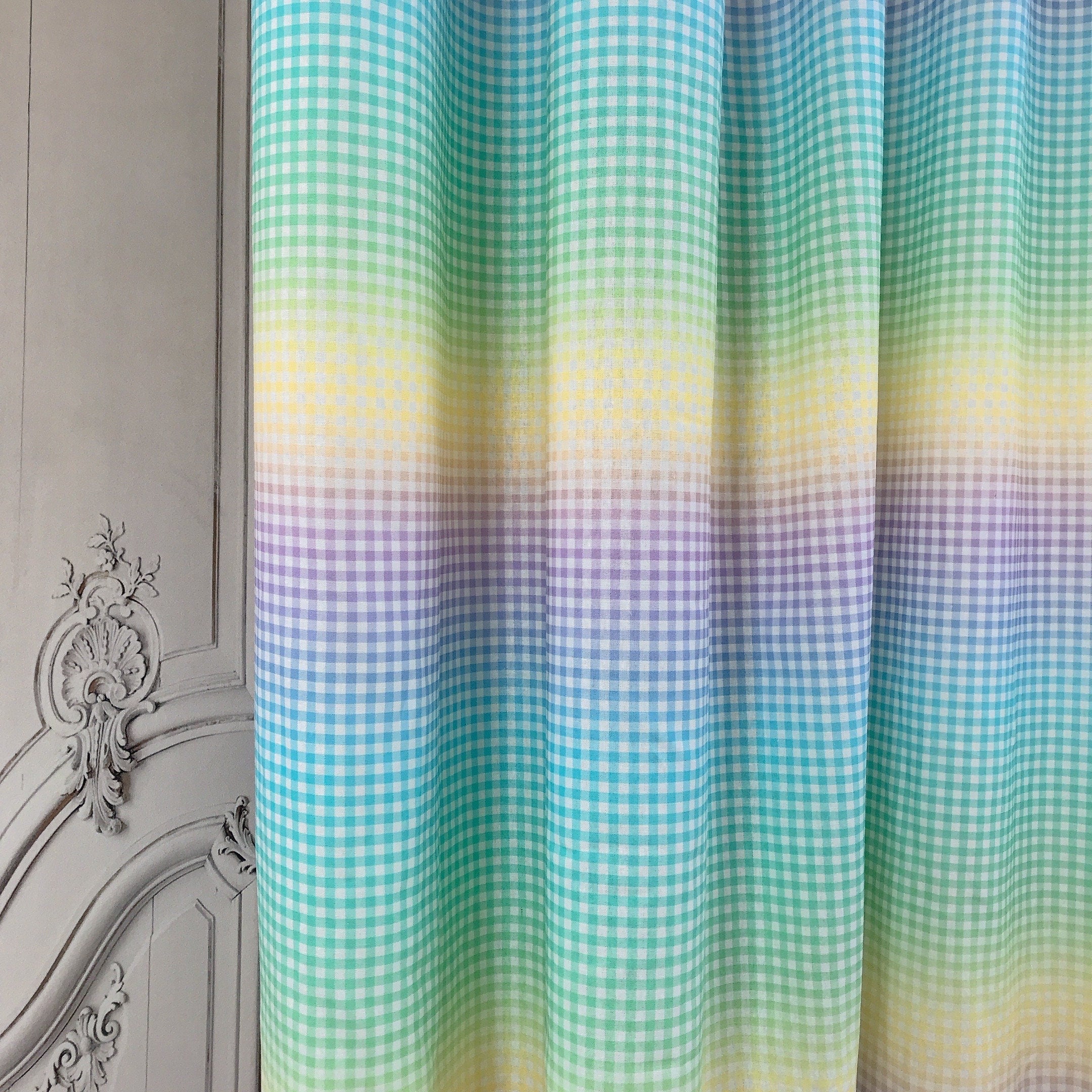 Soft Rainbow Gradient Curtain