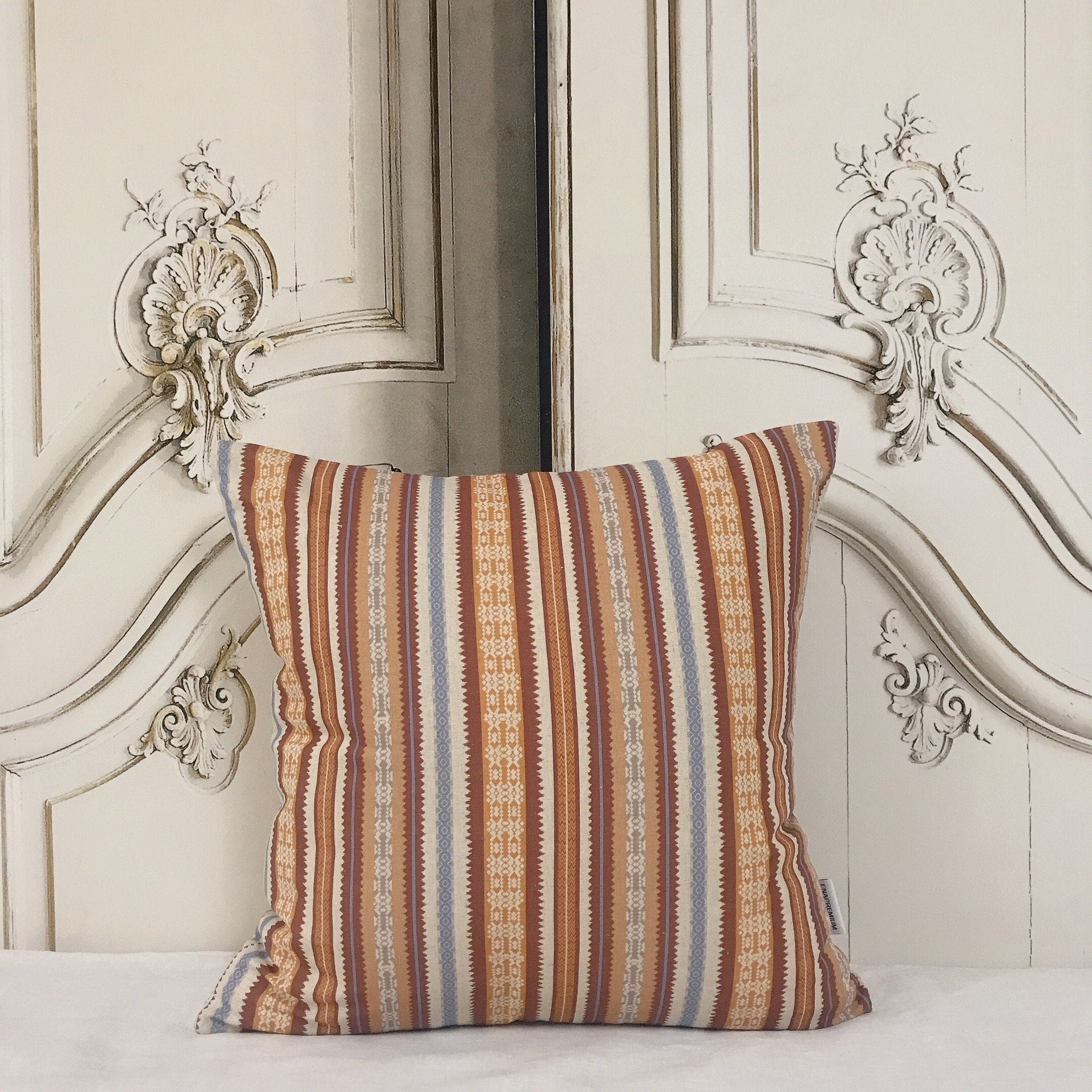 Geometric Vertical Pattern Cushion Cover