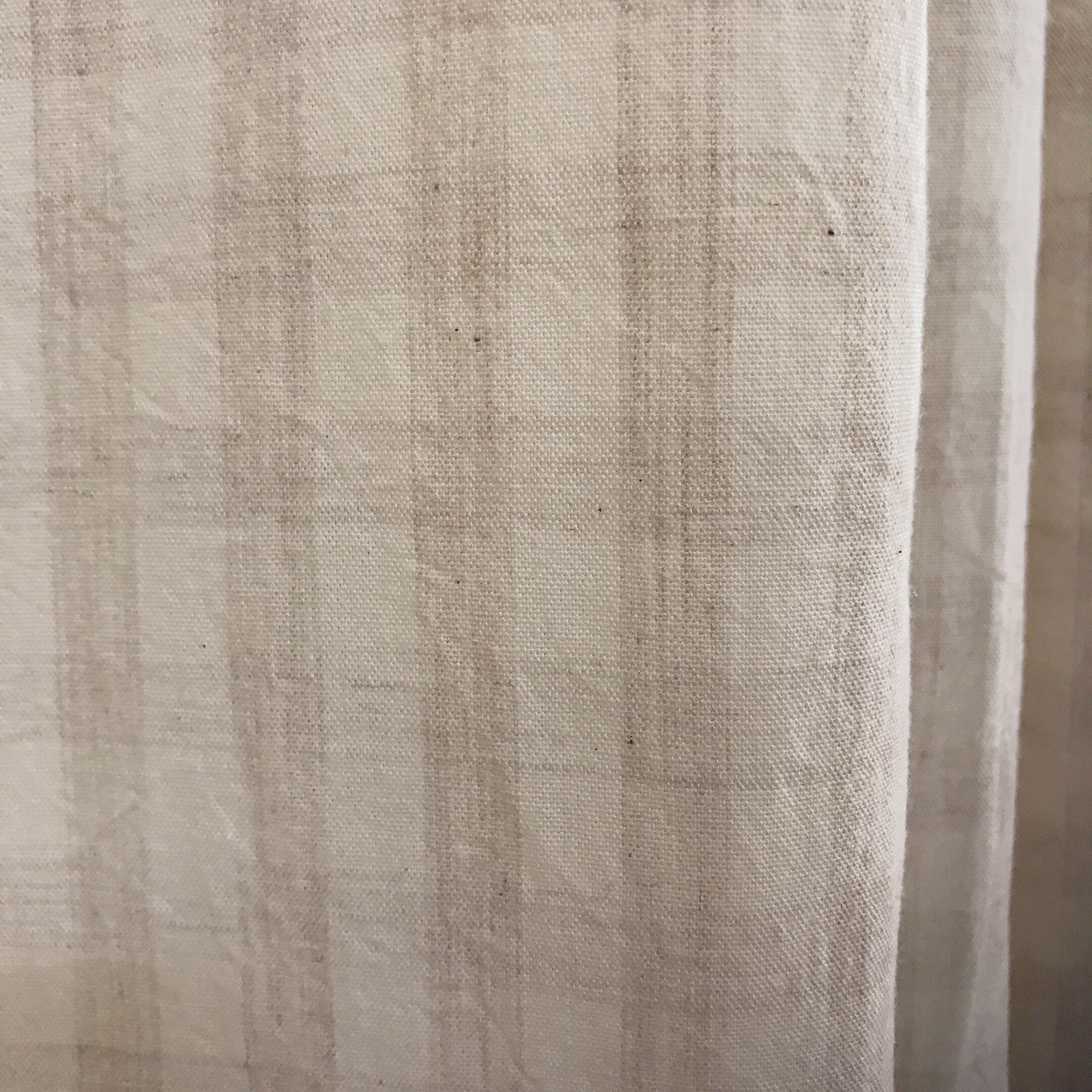 Light Oatmeal Mini Gingham Curtain