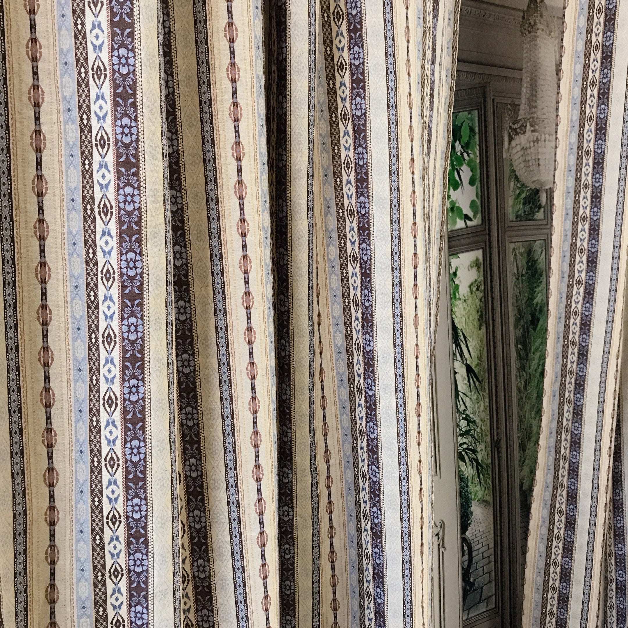 Ethnic Curtain on Natural Beige