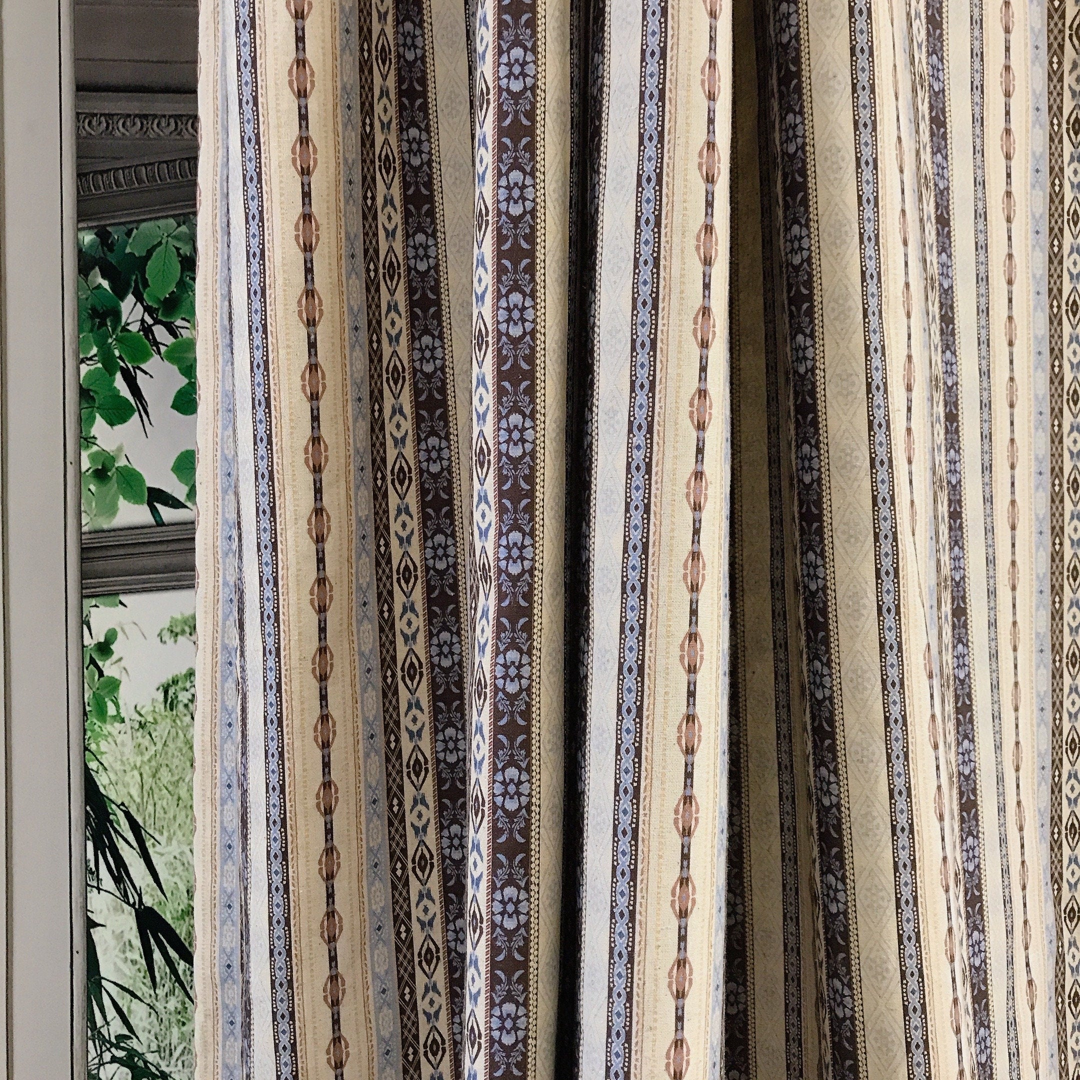 Ethnic Curtain on Natural Beige