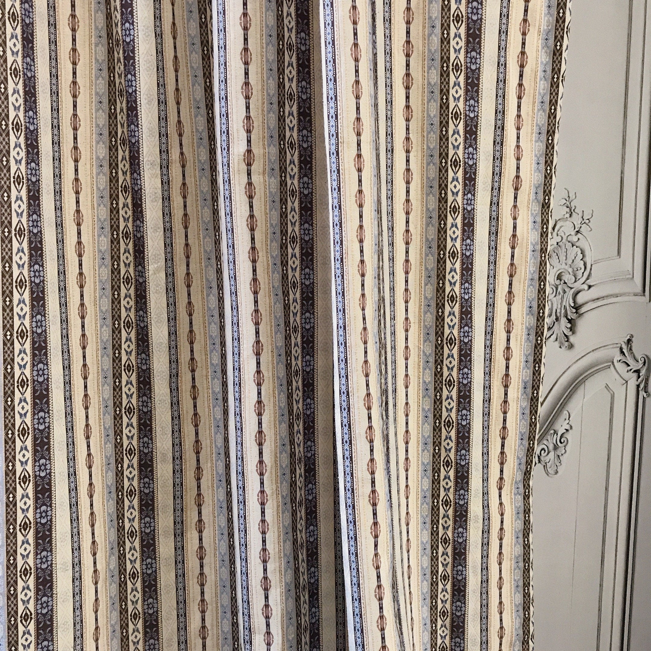 Ethnic Curtain on Natural Beige