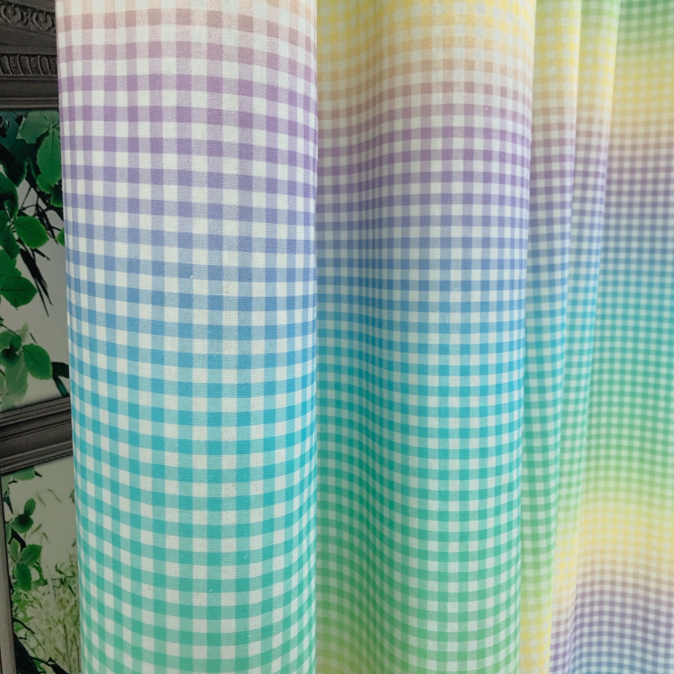 Soft Rainbow Gradient Curtain
