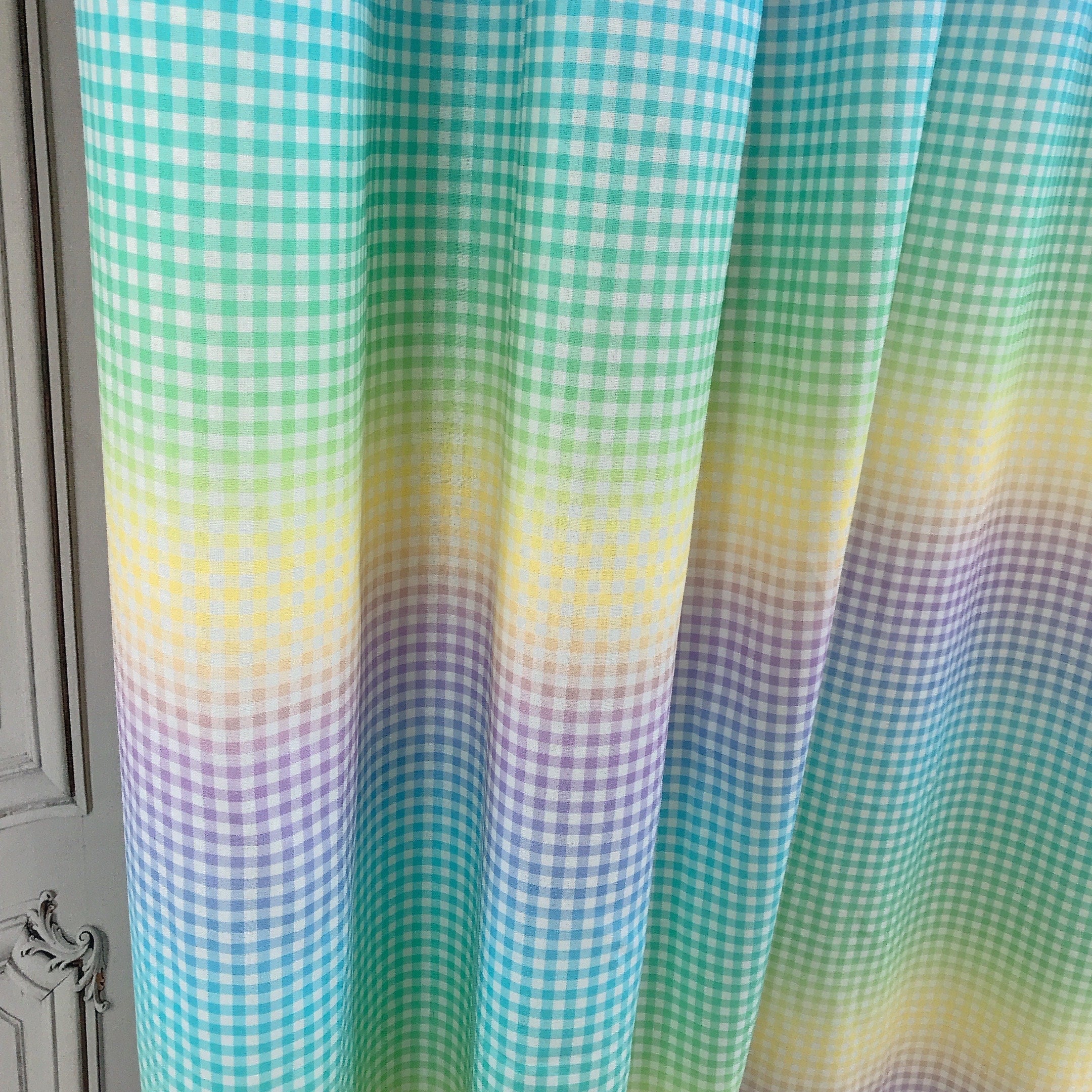 Soft Rainbow Gradient Curtain