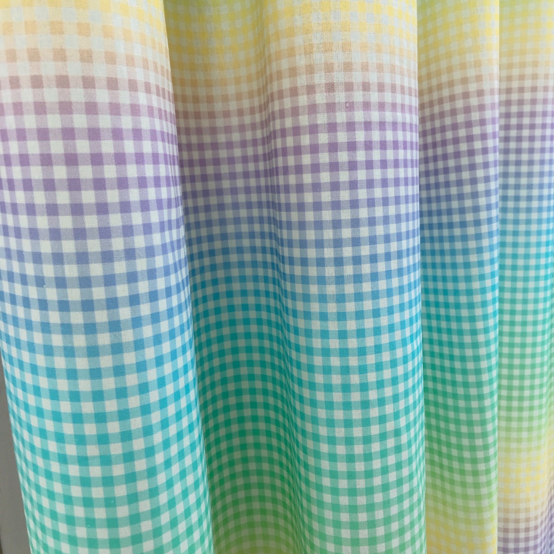 Soft Rainbow Gradient Curtain