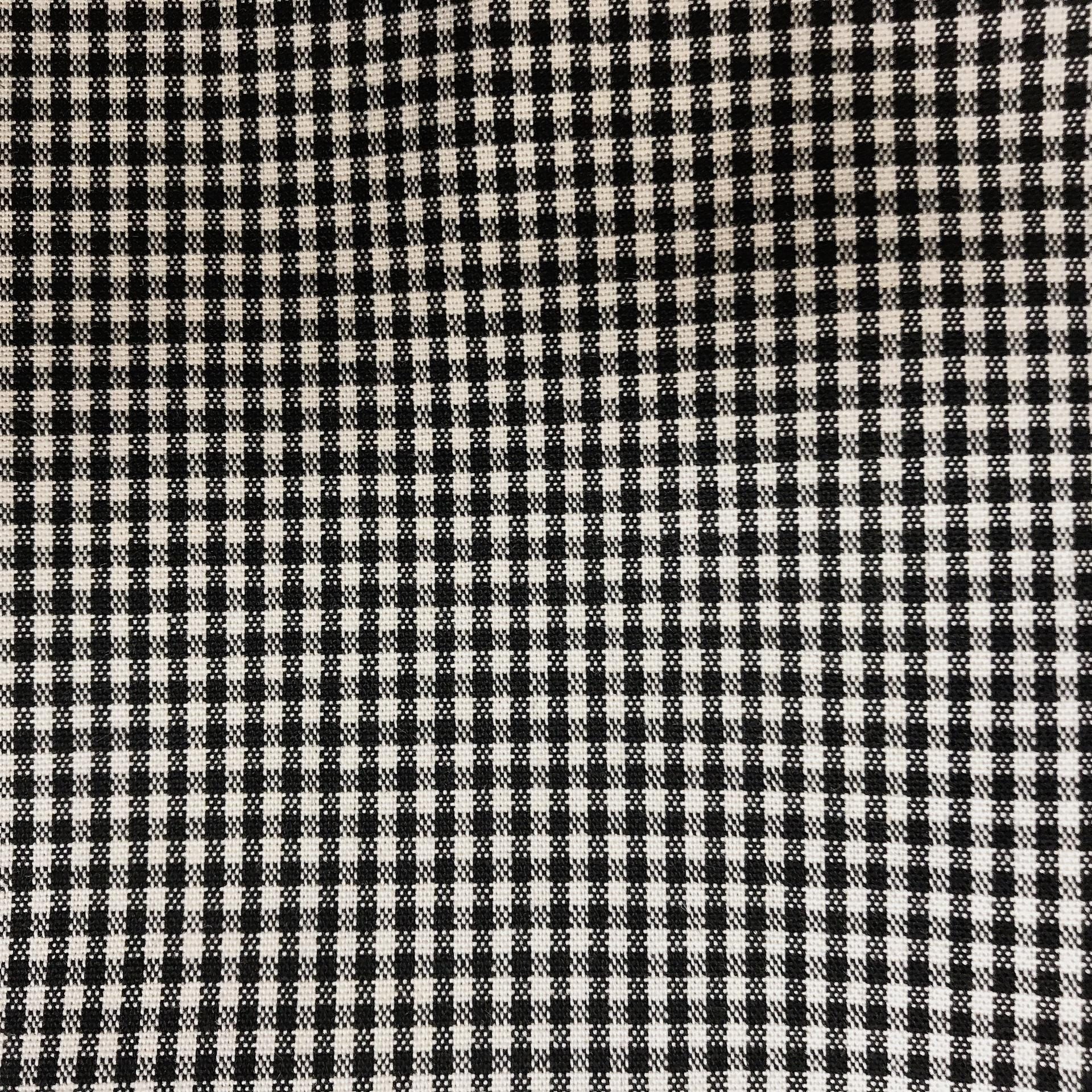 Black and White Mini Gingham Curtain